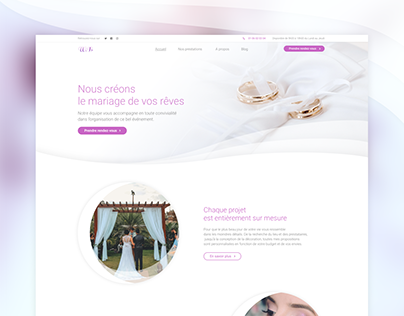 UI Design - Homepage Wedding Planer