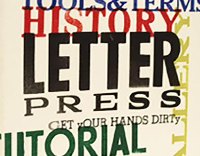 Letterpress: Get Your Hands Dirty - Chap Book