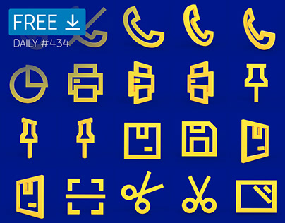 Blue Background Icons - Daily Free Download #434