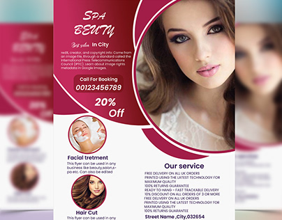 Beauty Salon flyer design