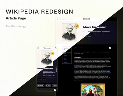 Project thumbnail - Wikipedia redesign