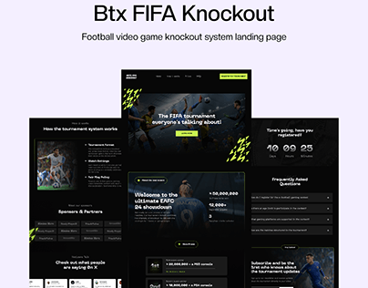 Btx FIFA Knockout | Video Game Tournament | UI Design