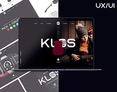 Klos Guitars UX Design Full Rebrand