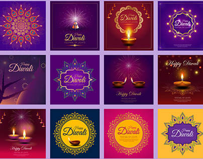 Diwali Deepavali Social Media Post and Banner Design