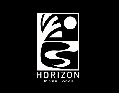 Horizon river lodge logo design