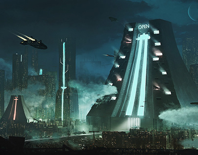 sci-fi city
