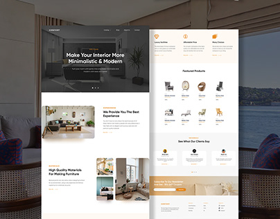 Forniture Web design - Landing Page