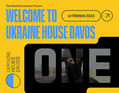 Ukraine House Davos. Web Desing of World Economic Forum