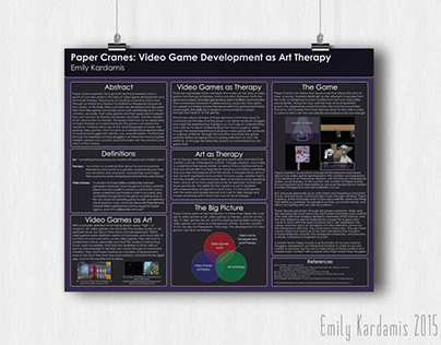 Poster Design // Paper Cranes Research Poster