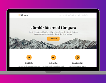 Långuru - Web design