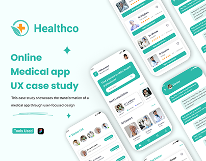 Healthco Online Medical mobile app ux case study
