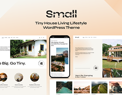 Small - Tiny House Living Lifestyle WordPress Theme