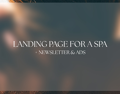 Landing Page and other assets for a Spa