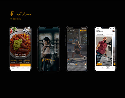 Fitness Playground Mobile app UX/UI Design