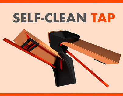 Self-clean tap panel