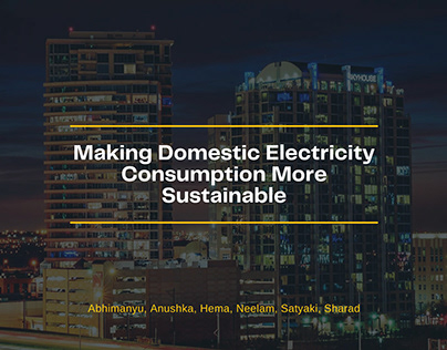 Unsustainable electricity consumption - Research