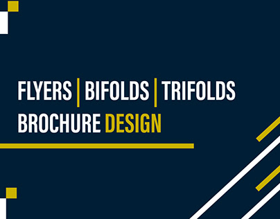 Flyers | Bifold | Trifolds brochure design