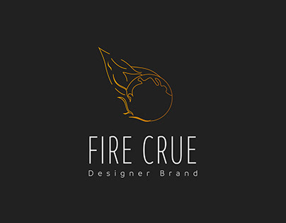 Fire crue minimal logo design