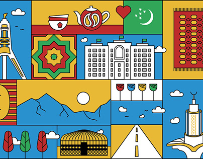 Turkmenistan Illustration