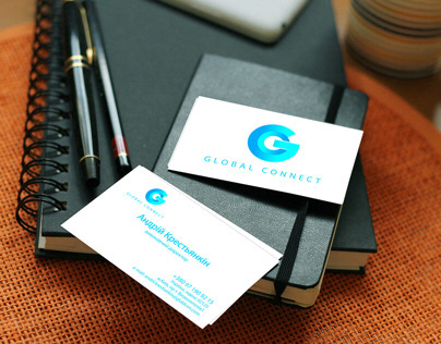 LOGO, BUSINESS CARD “GLOBAL CONNECT”