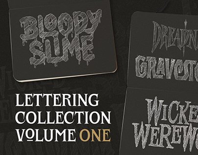 LETTERING COLLECTION 1 - HORROR GAME LOGOTYPE