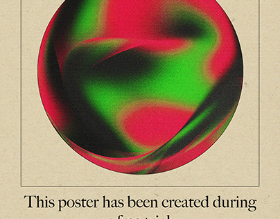 Gradient Orb Poster Design