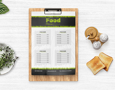 Restaurant Food Menu Card Design, a4 size, menu book,