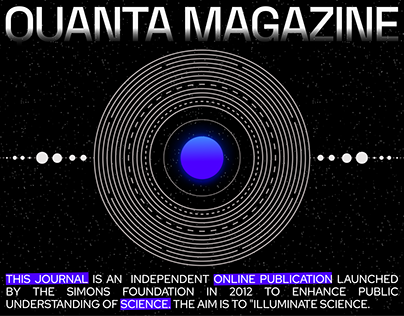 Quanta Magazine | News website redesign