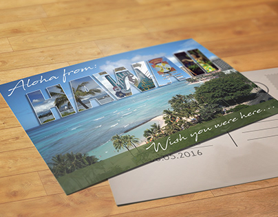 Hawaii Post Card Design