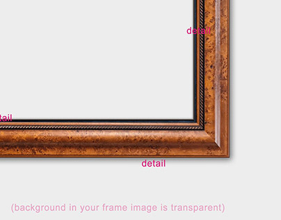 Digital Birdseye Maple Frame Mockup