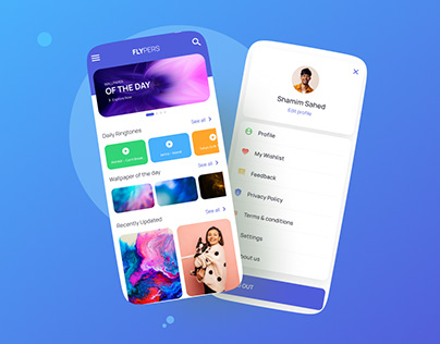 Wallpaper and Content Based App UIUX