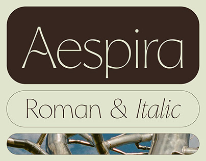 Aespira Typeface