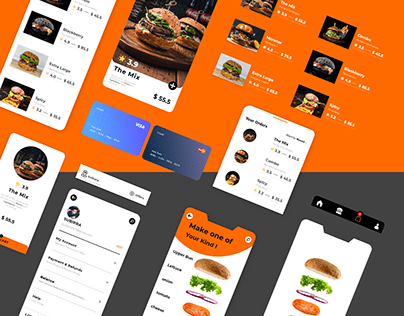 Burger Application (Intraction Design UI/UX)