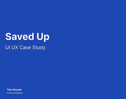 Project thumbnail - Saved up ui ux case study