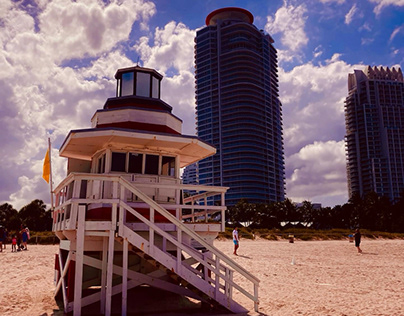 South Pointe Beach in Miami, Florida