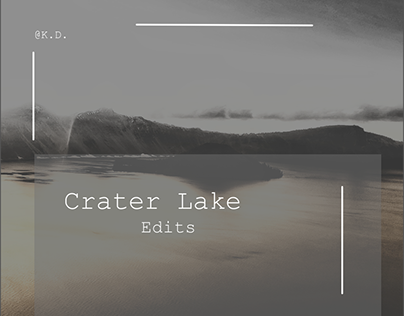Crater Lake - edits