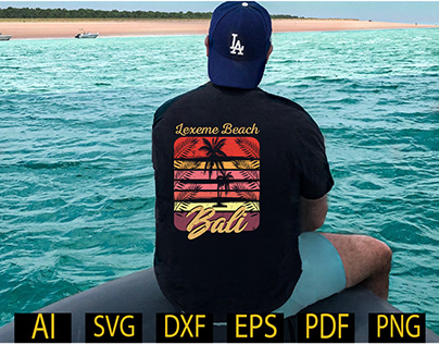 Lexeme Beach Bali T Shirt Design