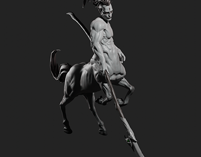 Centaur, Game Art, made with Blender 3D
