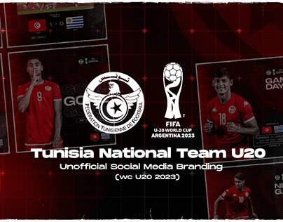 Tunisia U20 Social Media Branding (WC 2023)