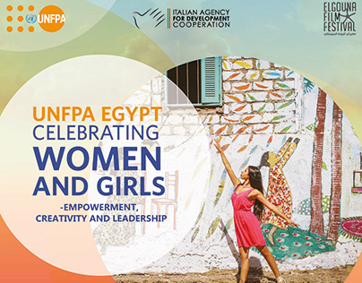UNFPA celebrating women and girls empowerment -Backdrop