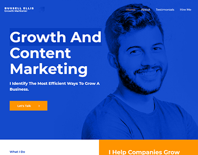 Growth Marketer Landing Page