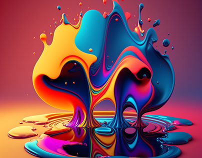 colorful abstract liquid effect background