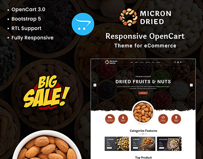 Micron Dried - Responsive OpenCart Theme for eCommerce