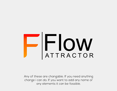 flow attractor logo design