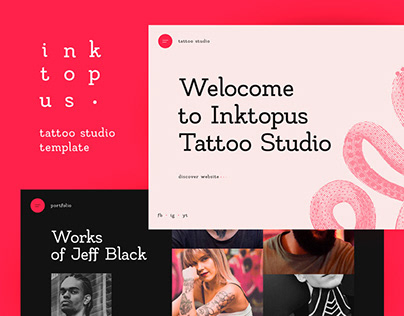 Inktopus — Tattoo Studio Template