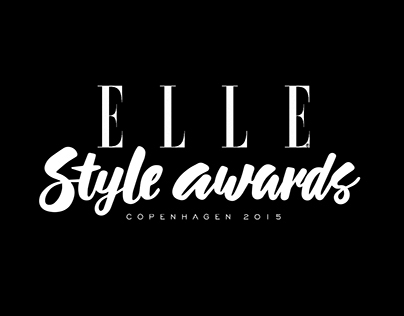 Calligraphy for ELLE Style Awards