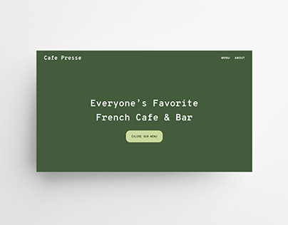 Cafe Presse Website Design