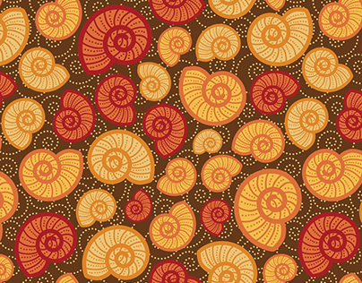Seashells Seamless Pattern