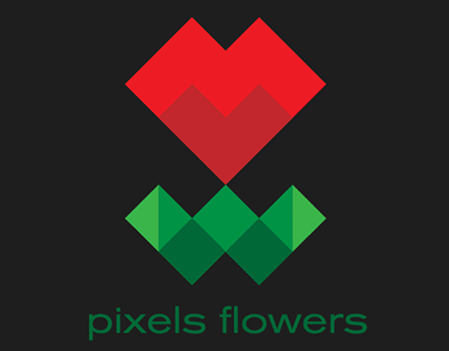 Pixels Flowers Brand Identity