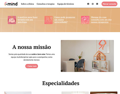 InMind | Website design